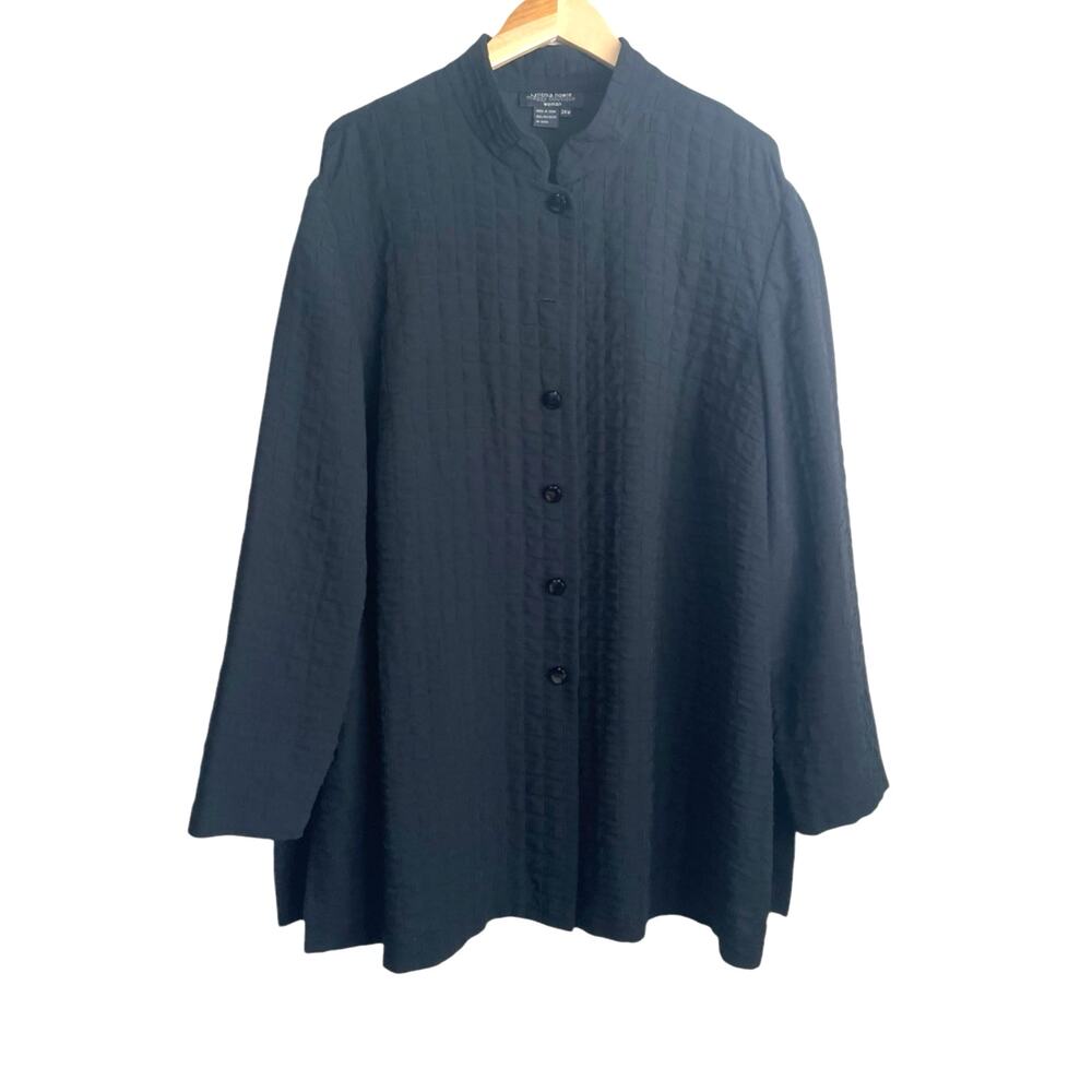 VTG Cynthia Howie‎ for Maggie Boutique Women Tunic Top 24W Pleat Front Career